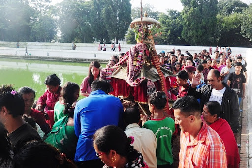 भाद्र शुक्ल पूर्णिमाकाे अवसरमा इन्द्रदहमा मेला